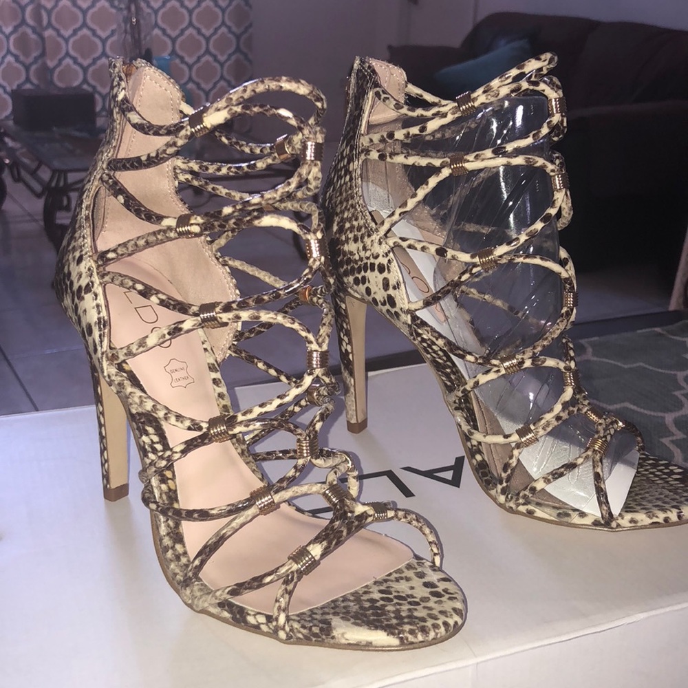 Brand New Aldo Snake Print High Heels